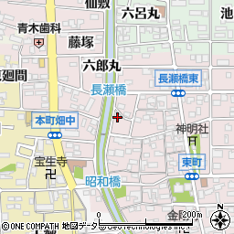 愛知県岩倉市東町東市場屋敷211周辺の地図