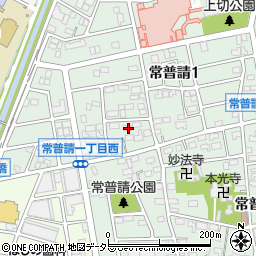 愛知県小牧市常普請1丁目176周辺の地図