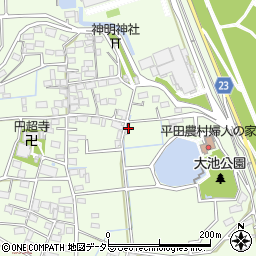 岐阜県海津市平田町勝賀1290-1周辺の地図