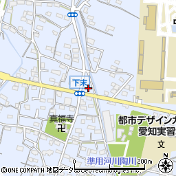 愛知県小牧市下末1220周辺の地図