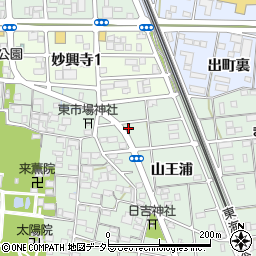 愛知県一宮市大和町妙興寺山王浦32周辺の地図