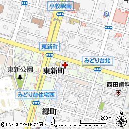 愛知県小牧市東新町50周辺の地図