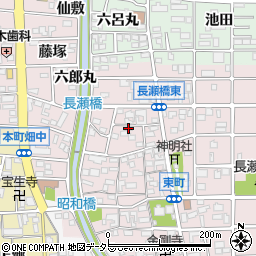 愛知県岩倉市東町東市場屋敷222周辺の地図