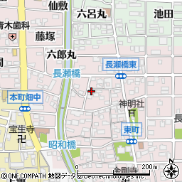愛知県岩倉市東町東市場屋敷221周辺の地図