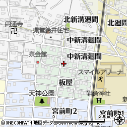 愛知県岩倉市泉町西新溝廻間1-35周辺の地図