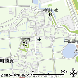 岐阜県海津市平田町勝賀1351周辺の地図