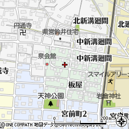 愛知県岩倉市泉町西新溝廻間1-27周辺の地図