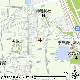 岐阜県海津市平田町勝賀1350周辺の地図
