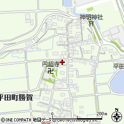 岐阜県海津市平田町勝賀1453周辺の地図