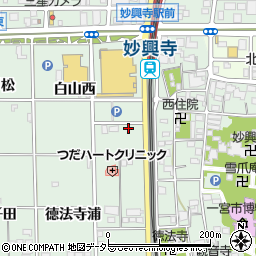 愛知県一宮市大和町妙興寺白山西55周辺の地図