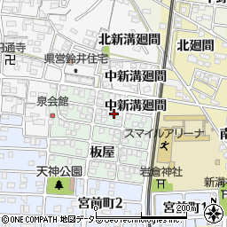愛知県岩倉市泉町西新溝廻間1-33周辺の地図