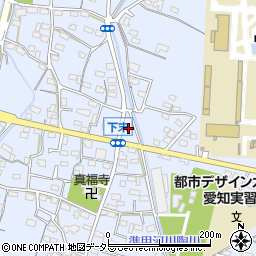 愛知県小牧市下末1221周辺の地図