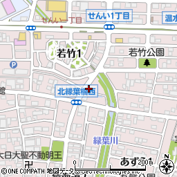 愛知県一宮市丹陽町猿海道（浪寄）周辺の地図