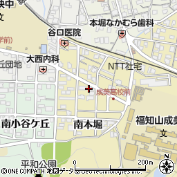 京都府福知山市南本堀周辺の地図