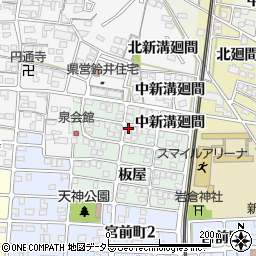 愛知県岩倉市泉町西新溝廻間1-30周辺の地図