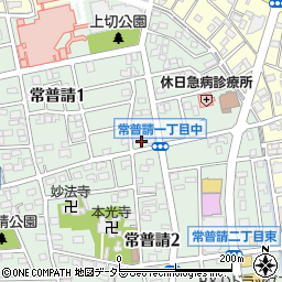 愛知県小牧市常普請1丁目237周辺の地図