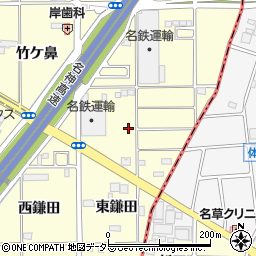 愛知県一宮市千秋町町屋（蕪池）周辺の地図
