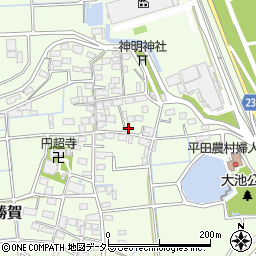 岐阜県海津市平田町勝賀1346周辺の地図