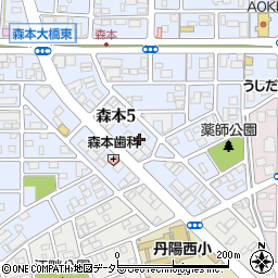 押谷産業株式会社名古屋営業所周辺の地図