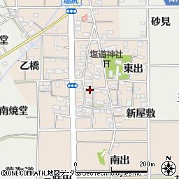 愛知県一宮市千秋町塩尻（居屋敷）周辺の地図