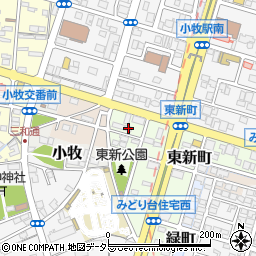 愛知県小牧市東新町115周辺の地図
