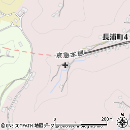 神奈川県横須賀市長浦町周辺の地図