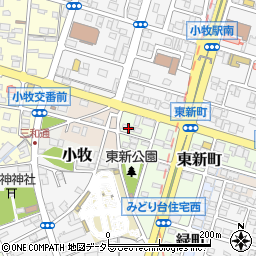 愛知県小牧市東新町116周辺の地図