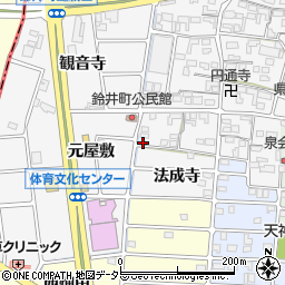 愛知県岩倉市鈴井町蔵前26周辺の地図