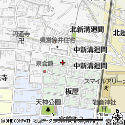 愛知県岩倉市泉町西新溝廻間周辺の地図