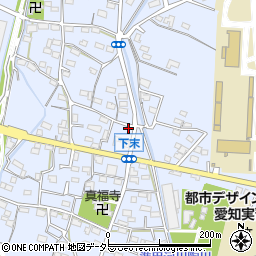 愛知県小牧市下末1223周辺の地図