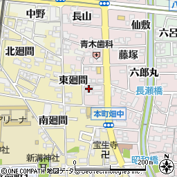 愛知県岩倉市東町長山61周辺の地図