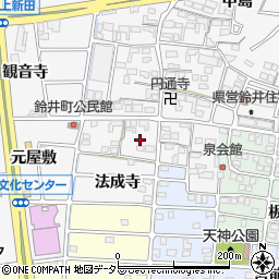 愛知県岩倉市鈴井町蔵前36周辺の地図