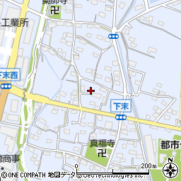 愛知県小牧市下末1244周辺の地図