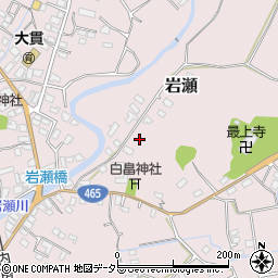 千葉県富津市岩瀬周辺の地図