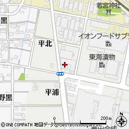 愛知県一宮市明地南茱之木1-7周辺の地図
