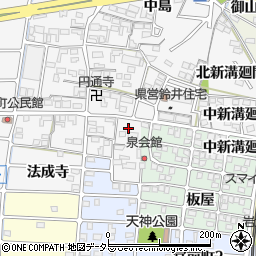 愛知県岩倉市鈴井町蔵前72周辺の地図