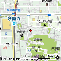 愛知県一宮市大和町妙興寺北浦宮地周辺の地図