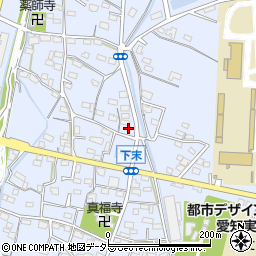 愛知県小牧市下末1305周辺の地図
