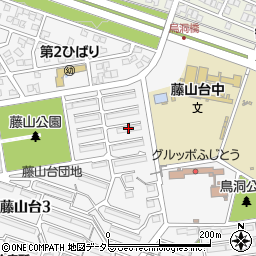 藤山台団地３０５棟周辺の地図