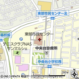 春日井市東部市民センター周辺の地図