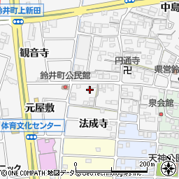 愛知県岩倉市鈴井町蔵前30周辺の地図