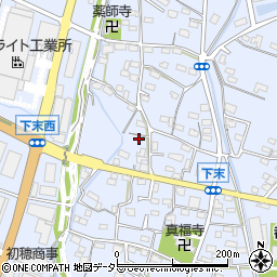 愛知県小牧市下末1246周辺の地図