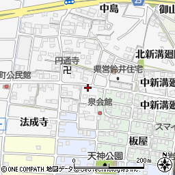 愛知県岩倉市鈴井町蔵前72-1周辺の地図