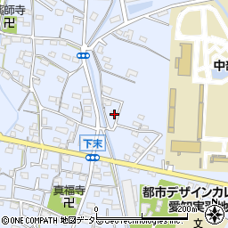 愛知県小牧市下末1340周辺の地図