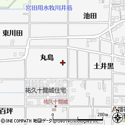 愛知県一宮市祐久周辺の地図