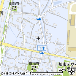 愛知県小牧市下末1304周辺の地図