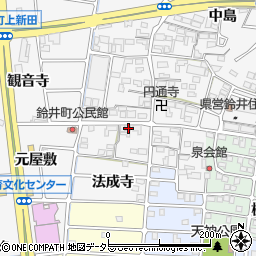 愛知県岩倉市鈴井町蔵前39周辺の地図