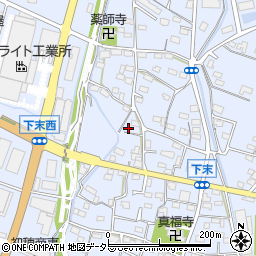 愛知県小牧市下末1254周辺の地図