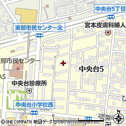 ＵＲ都市機構中央台団地２１９棟周辺の地図