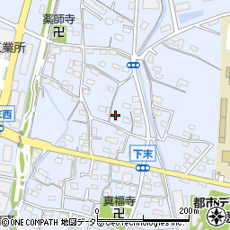 愛知県小牧市下末1302周辺の地図